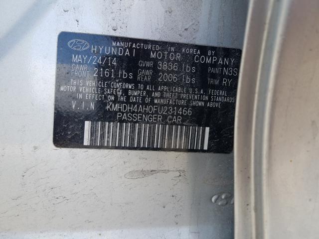 Photo 9 VIN: KMHDH4AH0FU231466 - HYUNDAI ELANTRA SE 