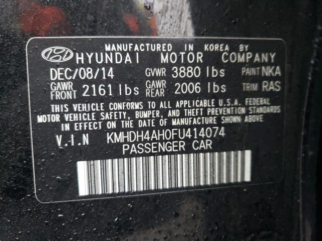 Photo 11 VIN: KMHDH4AH0FU414074 - HYUNDAI ELANTRA SE 