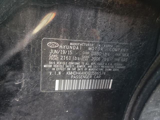 Photo 11 VIN: KMHDH4AH0GU586574 - HYUNDAI ELANTRA 