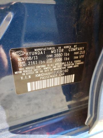 Photo 9 VIN: KMHDH4AH1EU034160 - HYUNDAI ELANTRA SE 