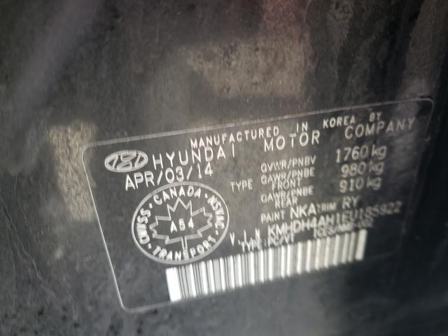 Photo 9 VIN: KMHDH4AH1EU185922 - HYUNDAI ELANTRA SE 