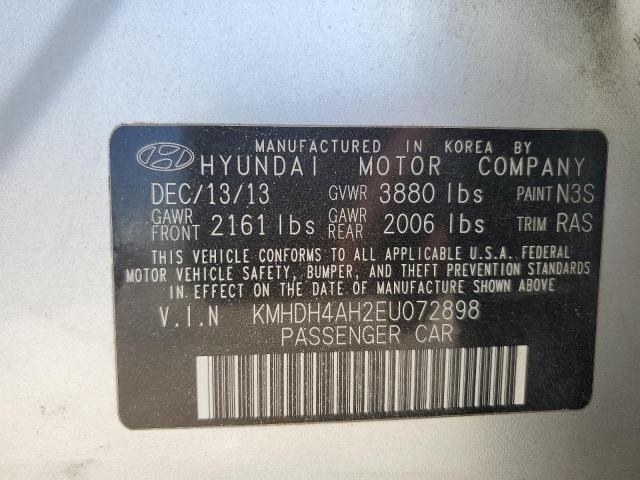 Photo 11 VIN: KMHDH4AH2EU072898 - HYUNDAI ELANTRA 