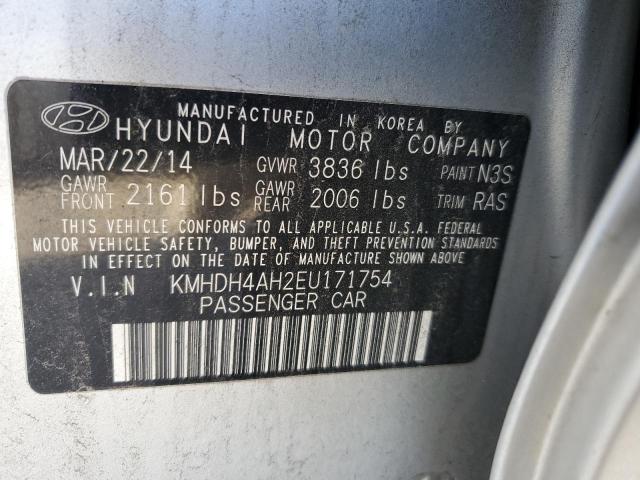 Photo 11 VIN: KMHDH4AH2EU171754 - HYUNDAI ELANTRA SE 