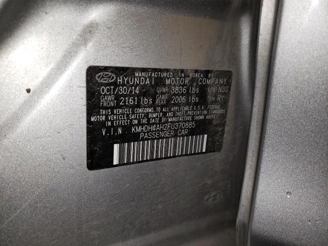 Photo 9 VIN: KMHDH4AH2FU370885 - HYUNDAI ELANTRA SE 