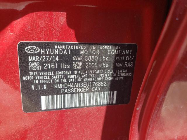 Photo 11 VIN: KMHDH4AH3EU176882 - HYUNDAI ELANTRA SE 