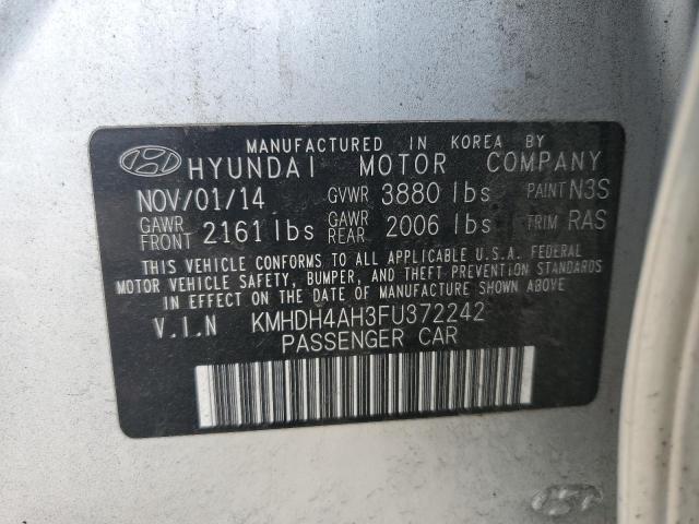 Photo 11 VIN: KMHDH4AH3FU372242 - HYUNDAI ELANTRA 