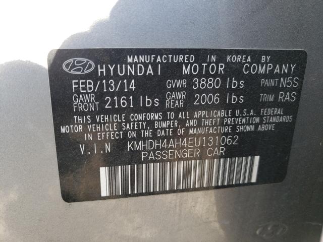 Photo 9 VIN: KMHDH4AH4EU131062 - HYUNDAI ELANTRA SE 