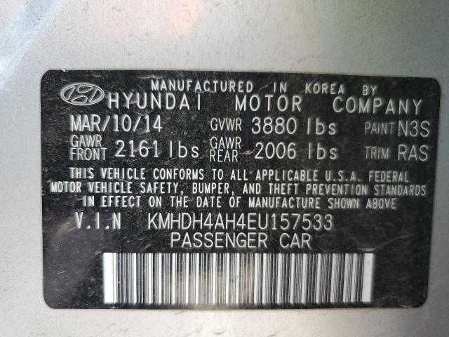 Photo 11 VIN: KMHDH4AH4EU157533 - HYUNDAI ELANTRA SE 