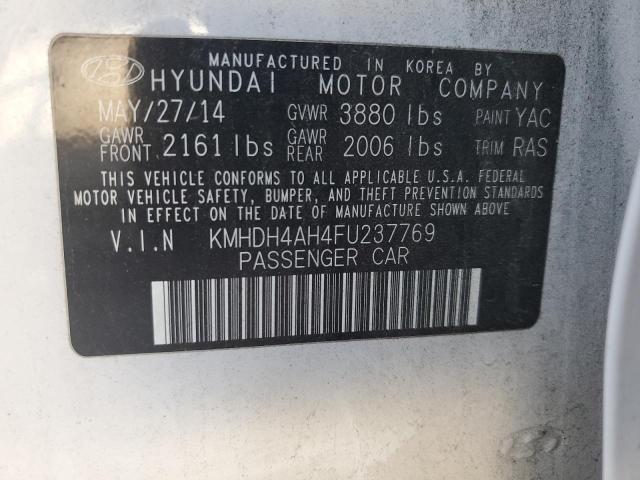 Photo 11 VIN: KMHDH4AH4FU237769 - HYUNDAI ELANTRA 