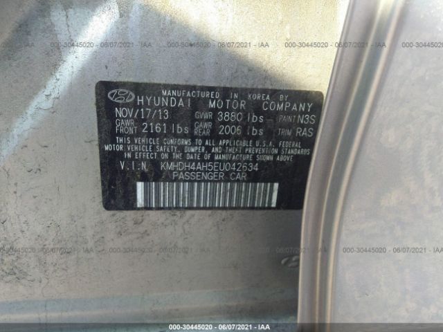 Photo 8 VIN: KMHDH4AH5EU042634 - HYUNDAI ELANTRA 