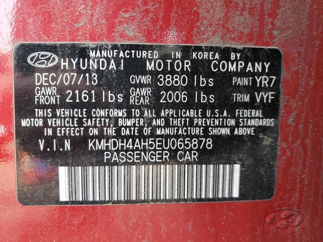 Photo 11 VIN: KMHDH4AH5EU065878 - HYUNDAI ELANTRA SE 