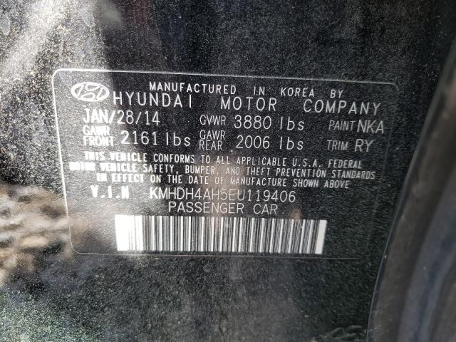 Photo 9 VIN: KMHDH4AH5EU119406 - HYUNDAI ELANTRA SE 