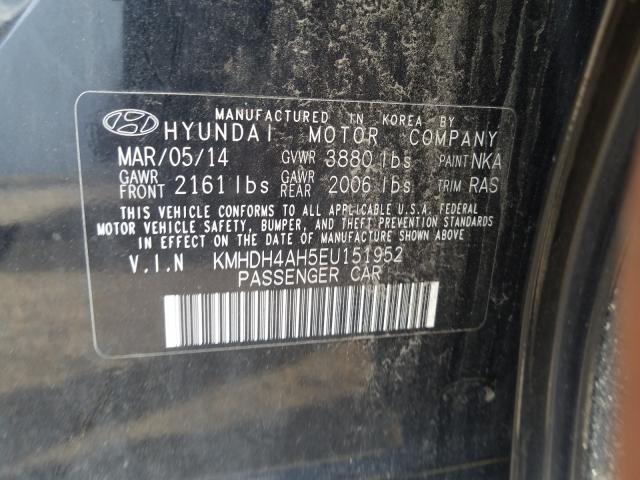 Photo 9 VIN: KMHDH4AH5EU151952 - HYUNDAI ELANTRA SE 