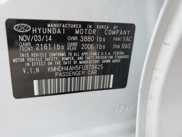 Photo 9 VIN: KMHDH4AH5FU373425 - HYUNDAI ELANTRA SE 