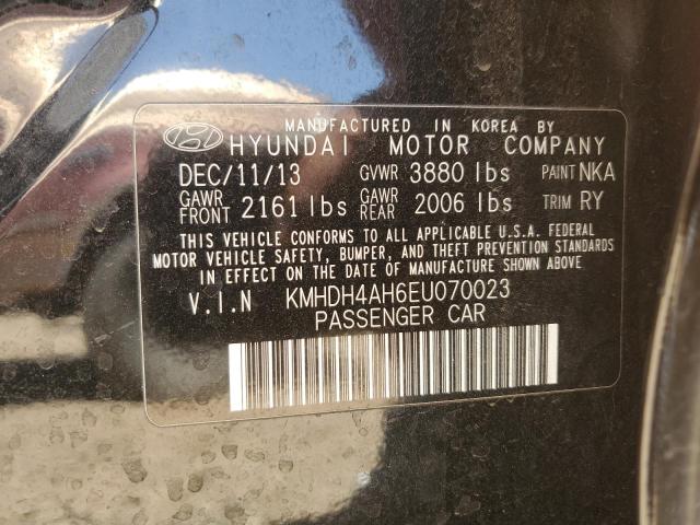 Photo 11 VIN: KMHDH4AH6EU070023 - HYUNDAI ELANTRA SE 