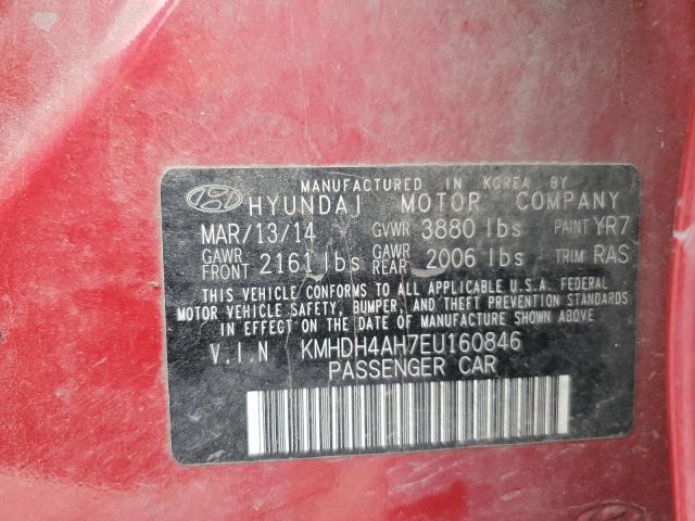 Photo 11 VIN: KMHDH4AH7EU160846 - HYUNDAI ELANTRA SE 