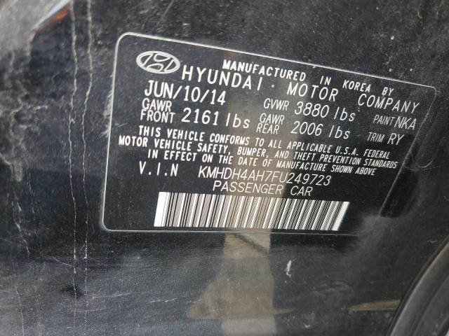 Photo 11 VIN: KMHDH4AH7FU249723 - HYUNDAI ELANTRA SE 