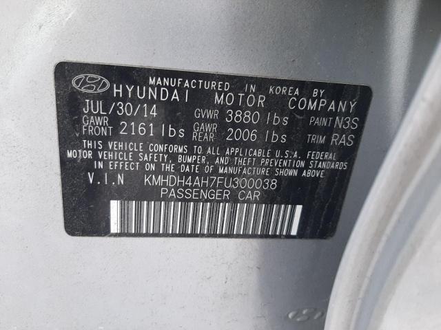 Photo 11 VIN: KMHDH4AH7FU300038 - HYUNDAI ELANTRA SE 