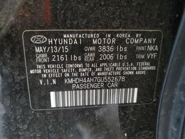 Photo 11 VIN: KMHDH4AH7GU552678 - HYUNDAI ELANTRA SE 