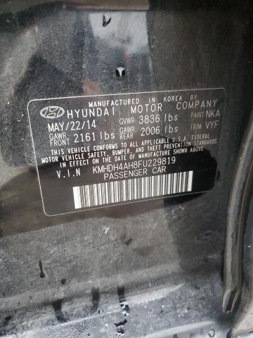 Photo 12 VIN: KMHDH4AH8FU229819 - HYUNDAI ELANTRA SE 