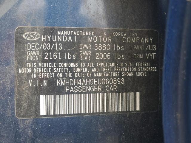 Photo 11 VIN: KMHDH4AH9EU060893 - HYUNDAI ELANTRA SE 