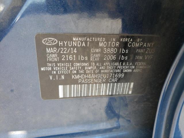 Photo 11 VIN: KMHDH4AH9EU171699 - HYUNDAI ELANTRA 