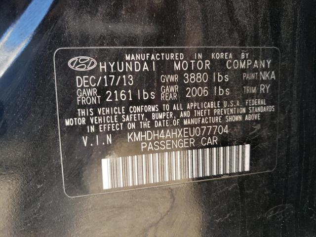 Photo 11 VIN: KMHDH4AHXEU077704 - HYUNDAI ELANTRA SE 