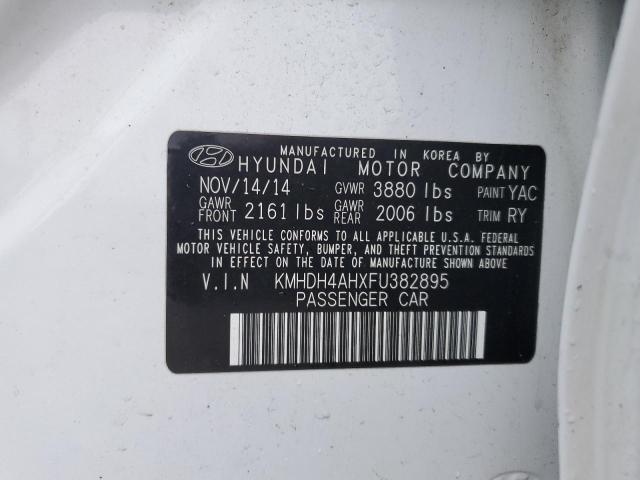 Photo 11 VIN: KMHDH4AHXFU382895 - HYUNDAI ELANTRA 