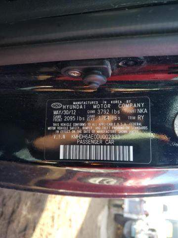 Photo 9 VIN: KMHDH6AE0DU002333 - HYUNDAI ELANTRA CO 