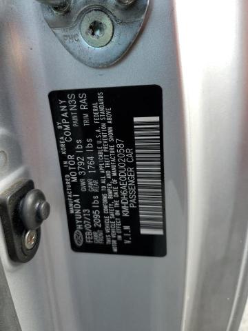 Photo 12 VIN: KMHDH6AE0DU020587 - HYUNDAI ELANTRA 