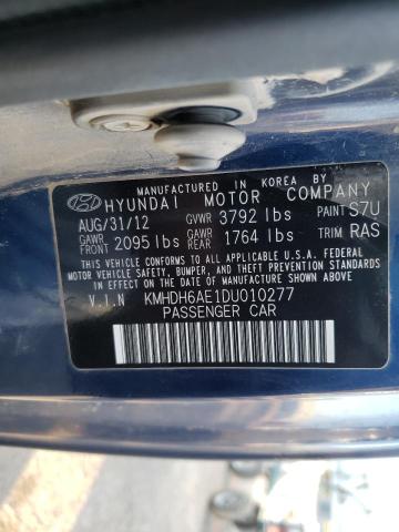 Photo 9 VIN: KMHDH6AE1DU010277 - HYUNDAI ELANTRA CO 