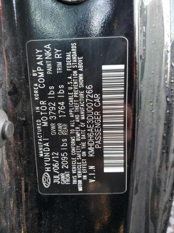 Photo 11 VIN: KMHDH6AE3DU007266 - HYUNDAI ELANTRA CO 