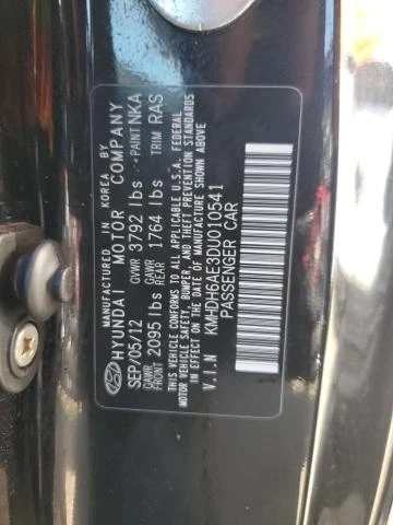 Photo 11 VIN: KMHDH6AE3DU010541 - HYUNDAI ELANTRA CO 