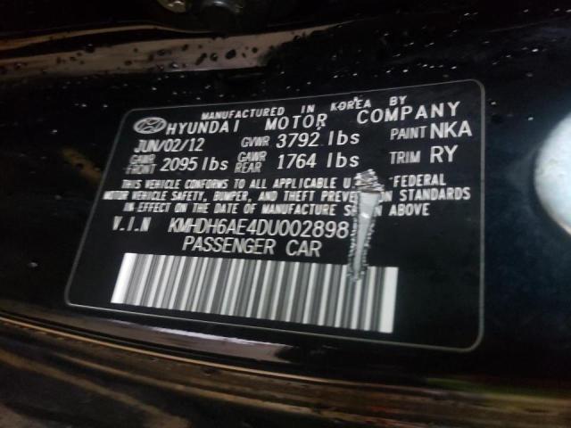 Photo 9 VIN: KMHDH6AE4DU002898 - HYUNDAI ELANTRA CO 