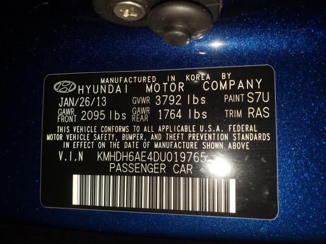 Photo 9 VIN: KMHDH6AE4DU019765 - HYUNDAI ELANTRA CO 