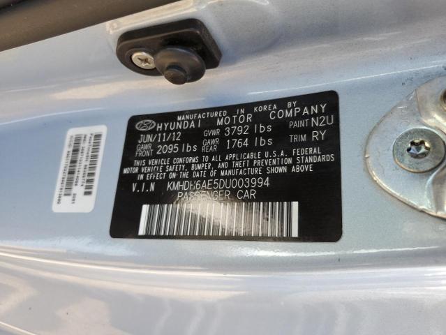 Photo 9 VIN: KMHDH6AE5DU003994 - HYUNDAI ELANTRA CO 