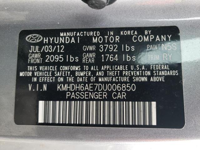 Photo 12 VIN: KMHDH6AE7DU006850 - HYUNDAI ELANTRA 