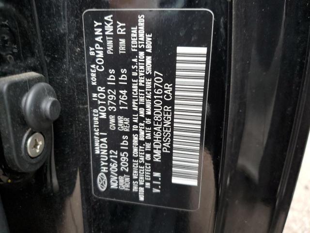 Photo 12 VIN: KMHDH6AE8DU016707 - HYUNDAI ELANTRA CO 