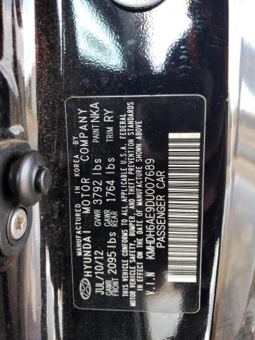 Photo 11 VIN: KMHDH6AE9DU007689 - HYUNDAI ELANTRA CO 