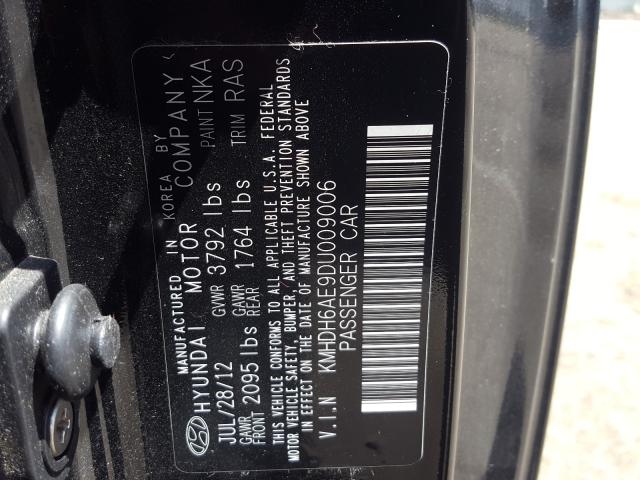 Photo 9 VIN: KMHDH6AE9DU009006 - HYUNDAI ELANTRA CO 