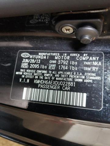 Photo 9 VIN: KMHDH6AEXDU022881 - HYUNDAI ELANTRA CO 