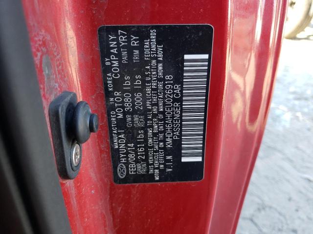 Photo 12 VIN: KMHDH6AH0EU026918 - HYUNDAI ELANTRA 