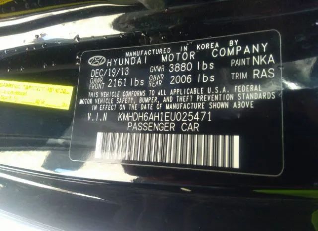 Photo 8 VIN: KMHDH6AH1EU025471 - HYUNDAI ELANTRA COUPE 