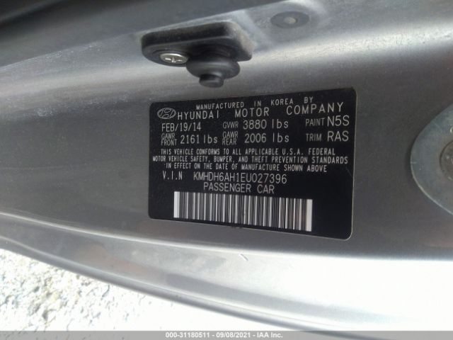 Photo 8 VIN: KMHDH6AH1EU027396 - HYUNDAI ELANTRA COUPE 