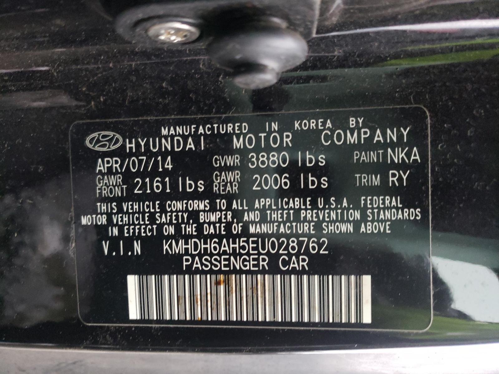 Photo 9 VIN: KMHDH6AH5EU028762 - HYUNDAI ELANTRA 