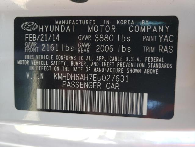 Photo 9 VIN: KMHDH6AH7EU027631 - HYUNDAI ELANTRA CO 