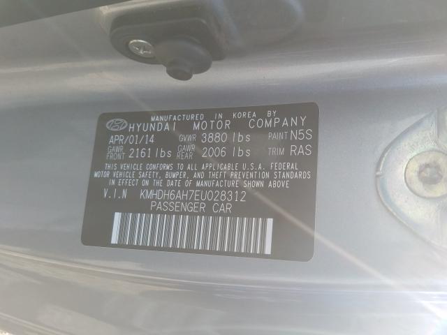 Photo 9 VIN: KMHDH6AH7EU028312 - HYUNDAI ELANTRA CO 