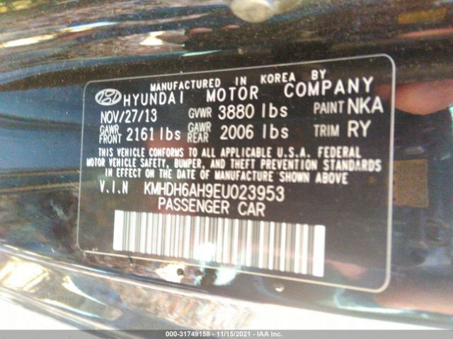 Photo 8 VIN: KMHDH6AH9EU023953 - HYUNDAI ELANTRA COUPE 