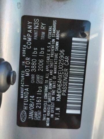 Photo 9 VIN: KMHDH6AHXEU025906 - HYUNDAI ELANTRA CO 