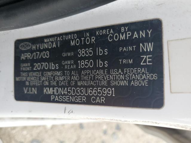 Photo 11 VIN: KMHDN45D33U665991 - HYUNDAI ELANTRA GL 